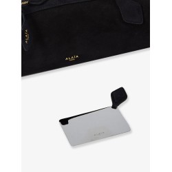 Le Teckel Small suede shoulder bag