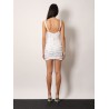 Draped satin mini dress