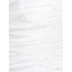 Draped satin mini dress