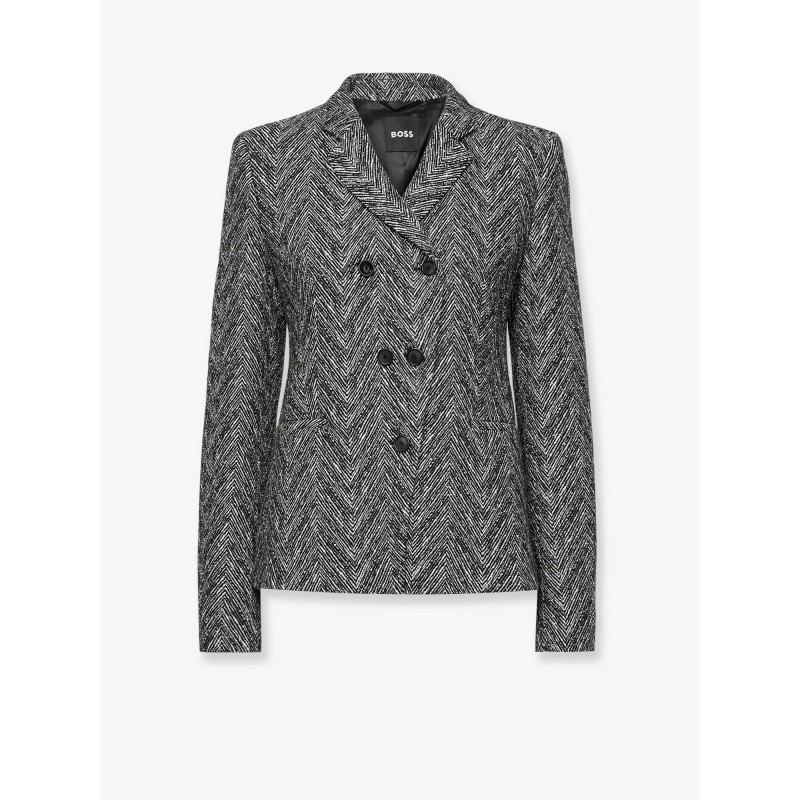 Jiarna herringbone fabric coat