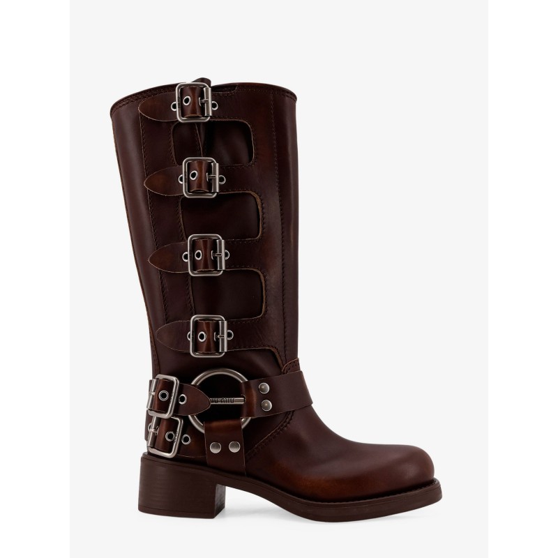 Leather boots