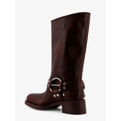 Leather boots