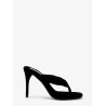 Thong Sandals with velvet heel