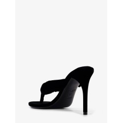 Thong Sandals with velvet heel