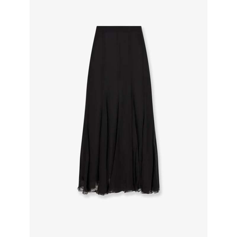Long muslin silk skirt