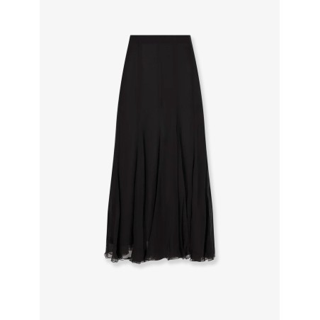 Long muslin silk skirt
