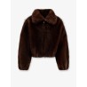 Faux fur bomber jacket