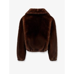 Faux fur bomber jacket