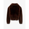 Faux fur bomber jacket