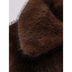 Faux fur bomber jacket
