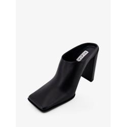 Square Leather Mule