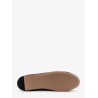 Leather ballerinas with patent leather details