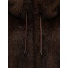 Sleeveless faux fur jacket