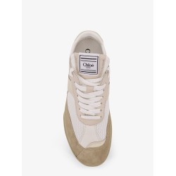 Chloé Kick mesh sneakers with suede and leather inserts