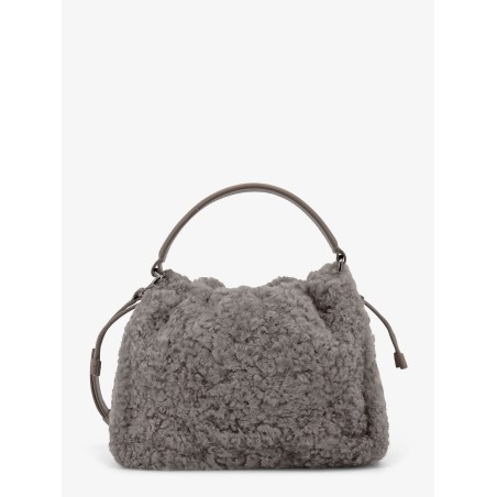 Bucket Mellow Small shearling Fuzzy bucket bag