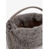 Bucket Mellow Small shearling Fuzzy bucket bag