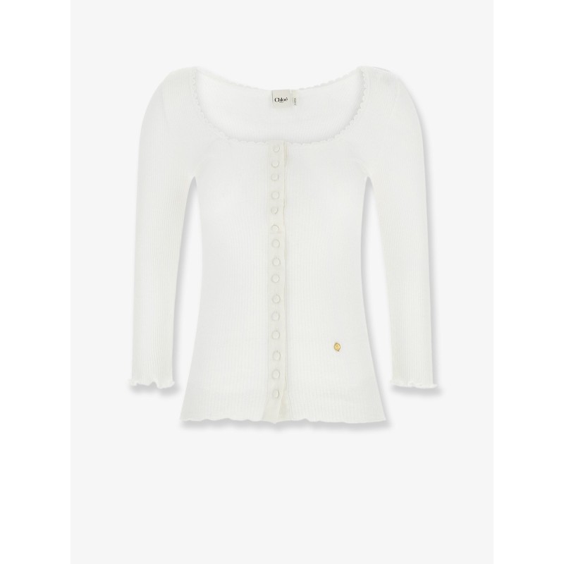Cotton shirt with lace insert