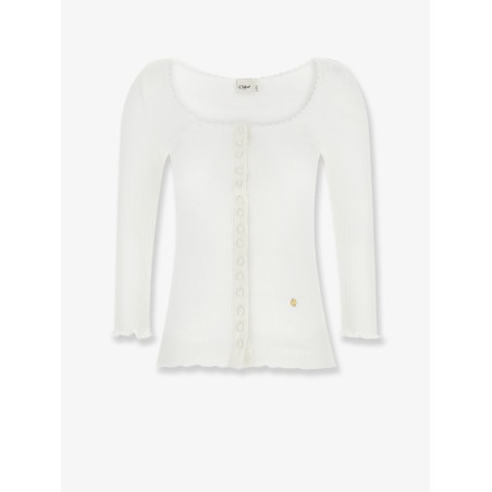Cotton shirt with lace insert