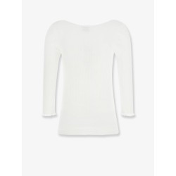 Cotton shirt with lace insert