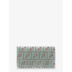 Baguette Wallet on Chain FF jacquard fabric shoulder bag