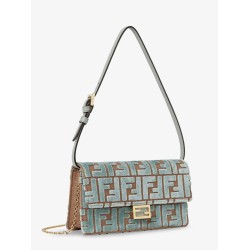 Baguette Wallet on Chain FF jacquard fabric shoulder bag
