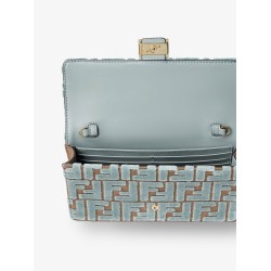 Baguette Wallet on Chain FF jacquard fabric shoulder bag