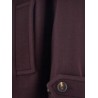 Double-breasted wool blend peacoat