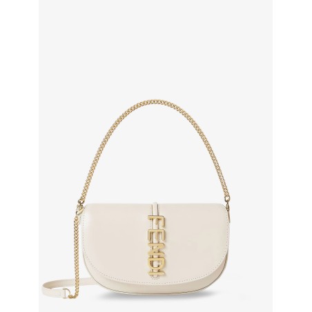 Wallet on Chain Fendigraphy leather shoulder bag