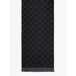 Jacquard wool scarf with GG motif