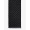 Jacquard wool scarf with GG motif