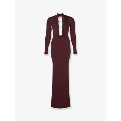 Stretch knit long dress