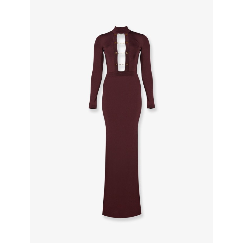 Stretch knit long dress