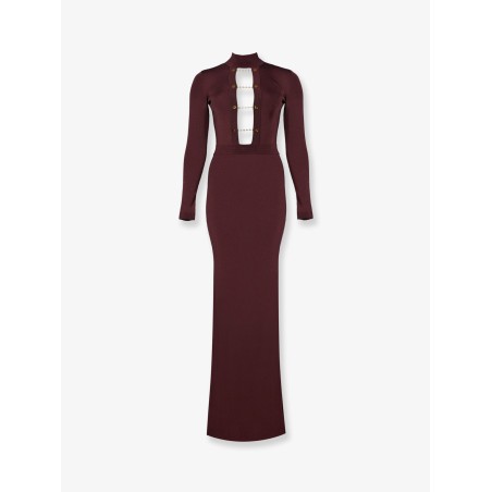 Stretch knit long dress