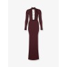 Stretch knit long dress