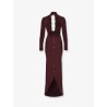 Stretch knit long dress