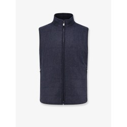 Wool and cashmere sleeveless jacket
