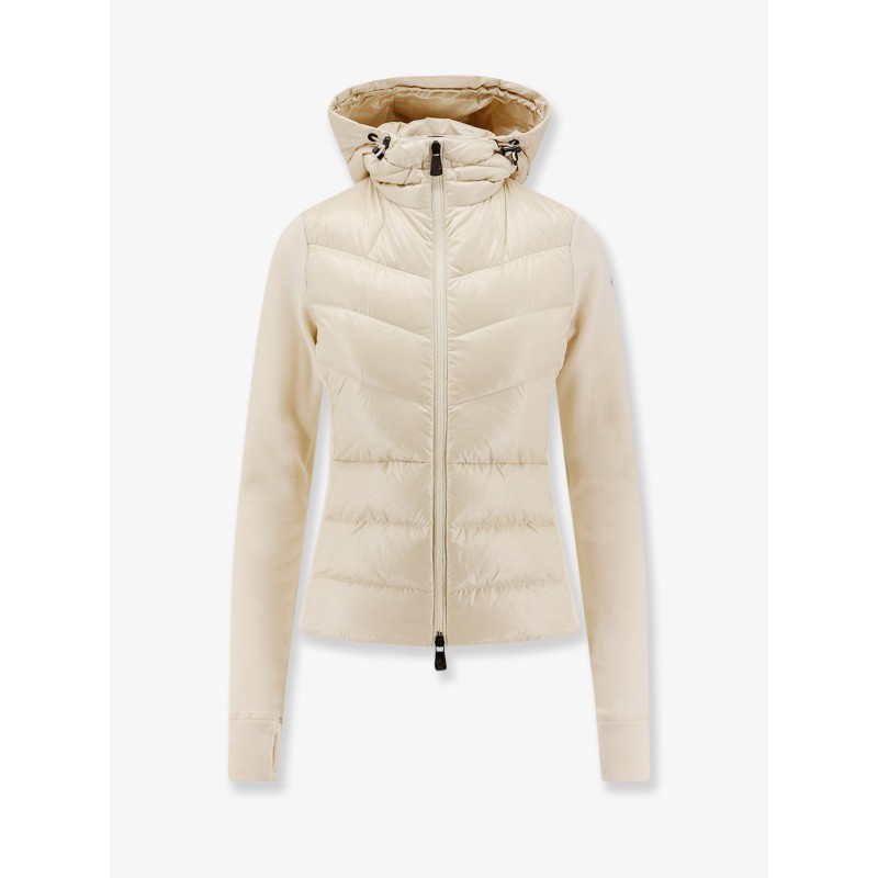 Nylon down jackt with fleece inserts