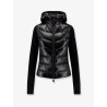 Nylon down jacket with fleece inserts