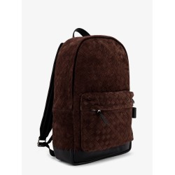 Suede backpack with Intrecciato motif