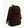Suede backpack with Intrecciato motif