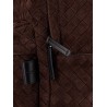 Suede backpack with Intrecciato motif