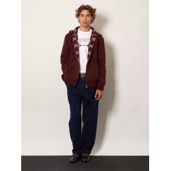 Reversible wool jacket with GG motif