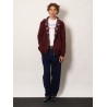 Reversible wool jacket with GG motif