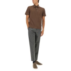 COTTON POLO SHIRT WITH POCKET