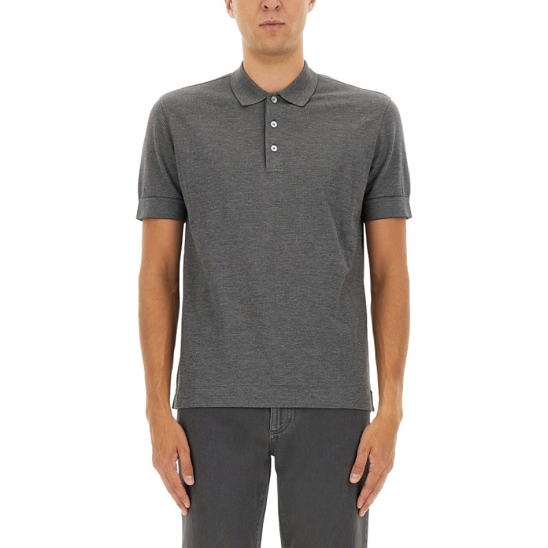 COTTON BLEND POLO SHIRT