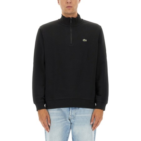 THREE-QUARTER ZIPPER SWEATSHIRT