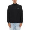 THREE-QUARTER ZIPPER SWEATSHIRT
