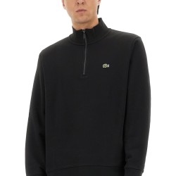 THREE-QUARTER ZIPPER SWEATSHIRT