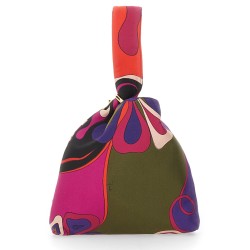 'EMILIO' SILK CLUTCH BAG WITH ORCHID PRINT