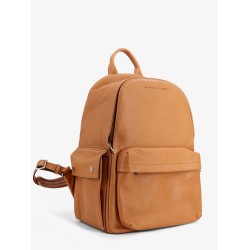 Travel leather backpack